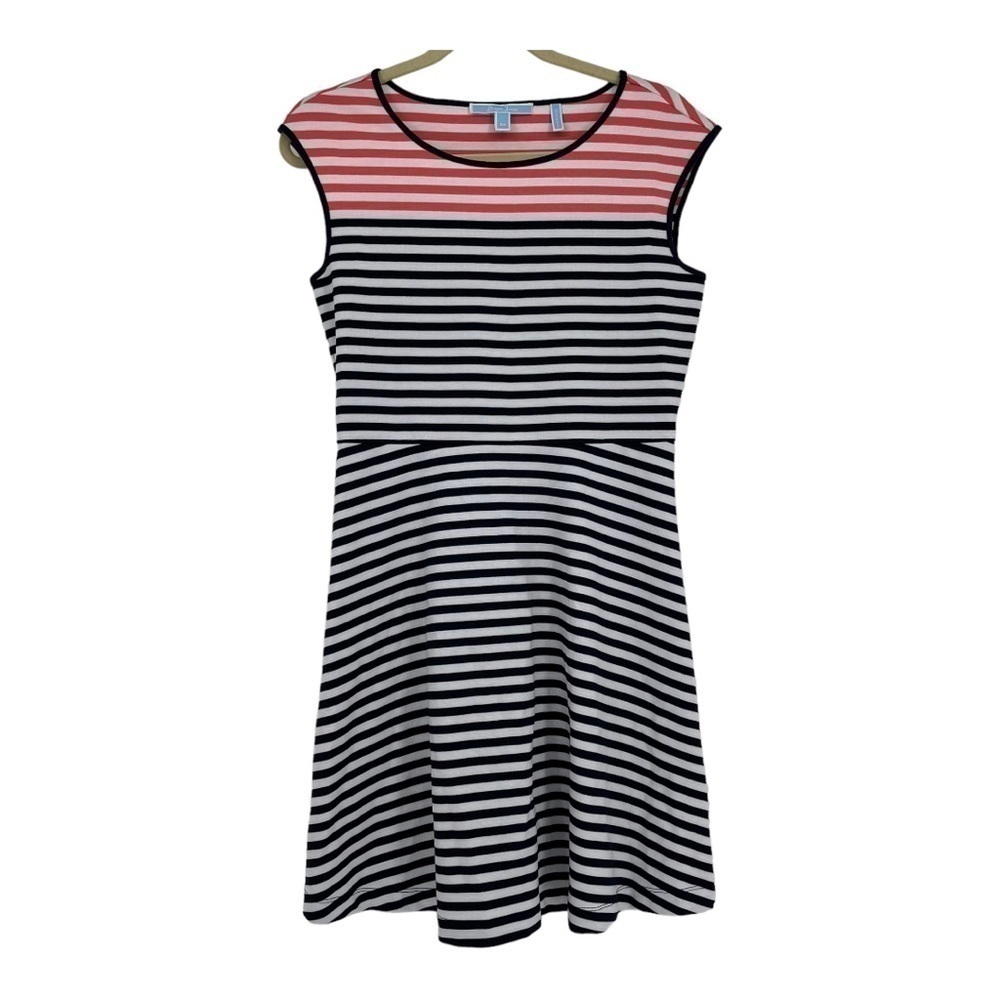 Draper James Striped Ponte Cap Sleeve A-Line Dress Size XS‎ Preppy Nautical